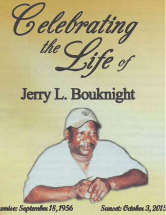 Jerry L. Bouknight Obituary